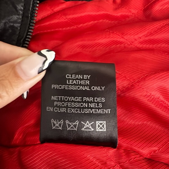 William Rast Leather Fringe Jacket (Black) - Picture 9 of 9